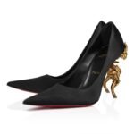 Belle Pump 100 mm Crepe Satin Black