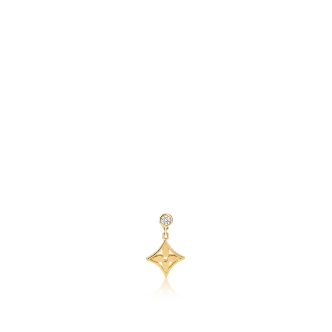 6fa2c1ed335f27e6b2bf3f741cd7cb84.png Idylle Blossom Ear Stud, Yellow Gold And Diamond - Per Unit - Image 1