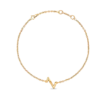 Volt Upside Down Chain Bracelet, Yellow Gold