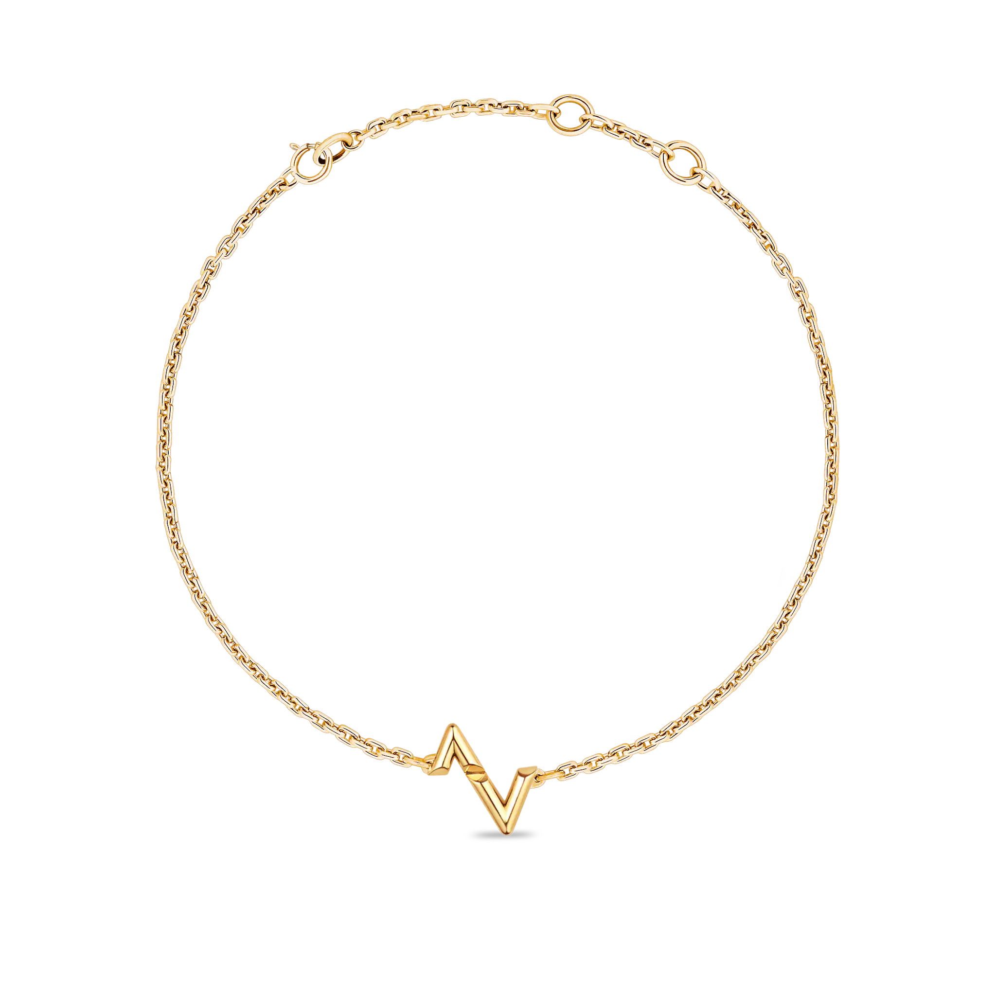 6fffaa7b0512b3ba842714fee89b528c.webp Volt Upside Down Chain Bracelet, Yellow Gold - Image 1