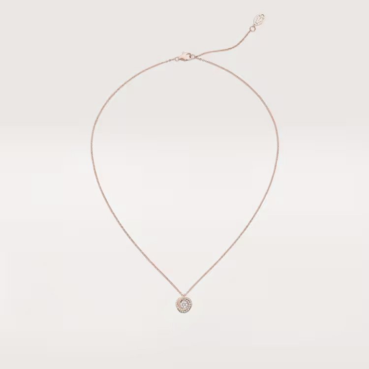 7077a284f4e75ad2d9929e635a51c3a2-1.jpeg Trinity pendant, 1 diamond, paved - Image 1