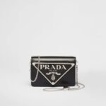 Brushed leather shoulder bag