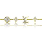 Diamond Blossom bracelet, gold and diamonds