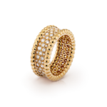 Perlée diamonds ring, 3 rows