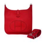 Evelyne PM Bag Rouge Casaque Clemence Palladium Hardware