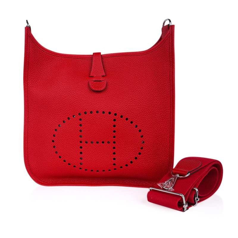 75fda0113f8d9b61966088e530822537.jpeg Evelyne PM Bag Rouge Casaque Clemence Palladium Hardware - Image 1