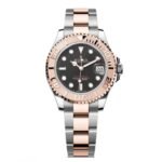 Rolex Yacht-Master 37mm Steel and Everose Gold Watch – Black Dial – Oyster Bracelet 268621