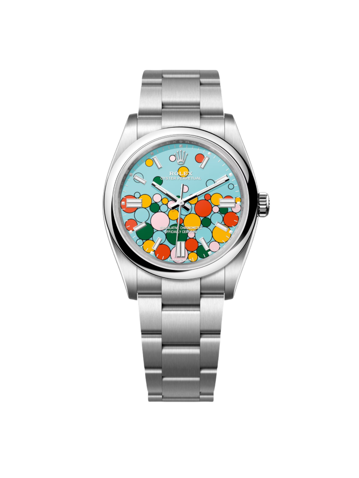 784163d6ffe300763f2647a14ea911a3e04bd9d7f33310ced390814e2e084cfa.png Rolex Oyster Perpetual 36mm 126000-0009 Turquoise Celebration Dial Oyster Bracelet - Image 1