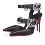 Giddylina 100 mm Strappy Pumps Nappa Leather Black