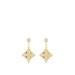 Color Blossom BB Star Ear Studs, Yellow Gold And Diamonds
