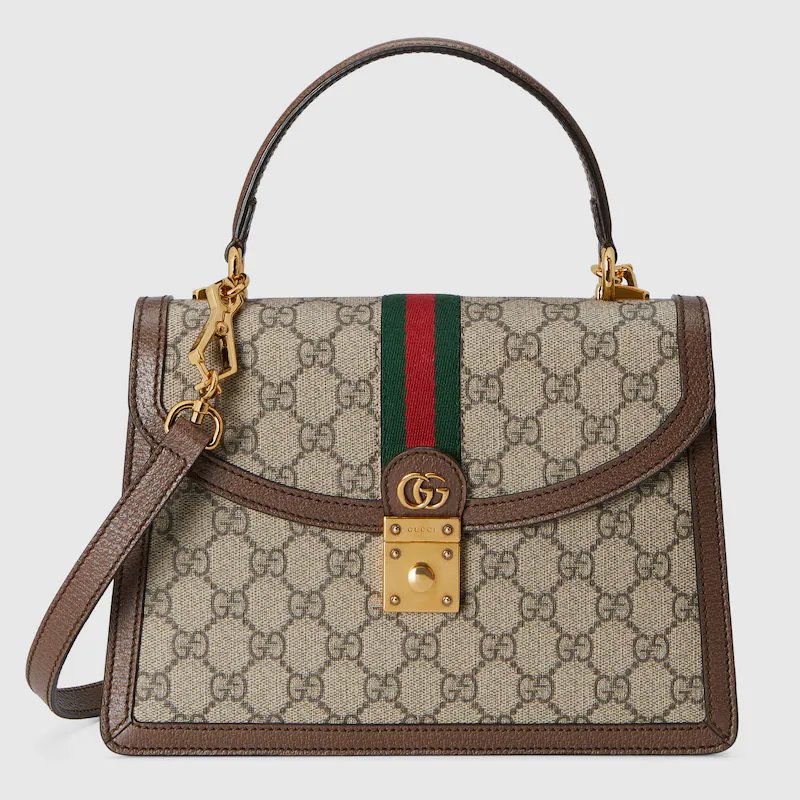 7d8783f92d90416284fc84d41bc8b18f.jpeg OPHIDIA SMALL TOP HANDLE BAG - Image 1