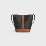 Small Bucket in Triomphe Canvas and calfskin
