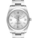 Rolex Oyster Perpetual Air-King 114200 Silver Arabic Dial 34mm Unisex Watch