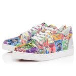 Fun Vieira Sneakers Specchio Leather Happy Loubies Print Multicolor