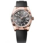 Rolex Sky-Dweller 42mm Rose Gold Slate Dial Oysterflex – 336235