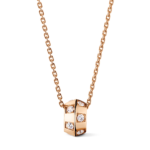 Le Damier de Louis Vuitton Pendant, Rose gold and Diamonds