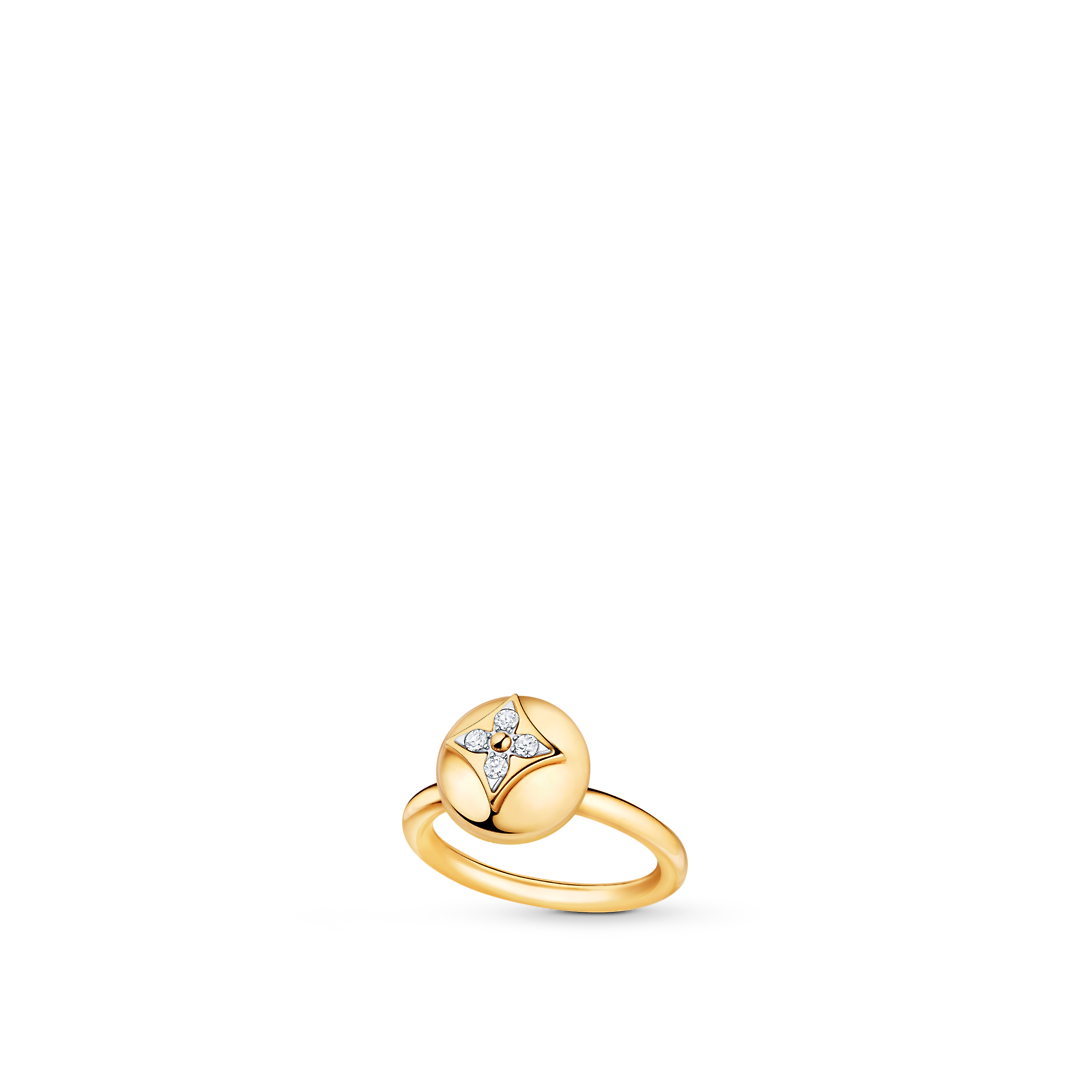879106d46e629bcd3f2a3b27dc545451.png Color Blossom Ring, Yellow Gold, White Gold And Diamonds - Image 1