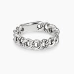 Belmont® Curb Link Band Ring Sterling Silver, 5mm