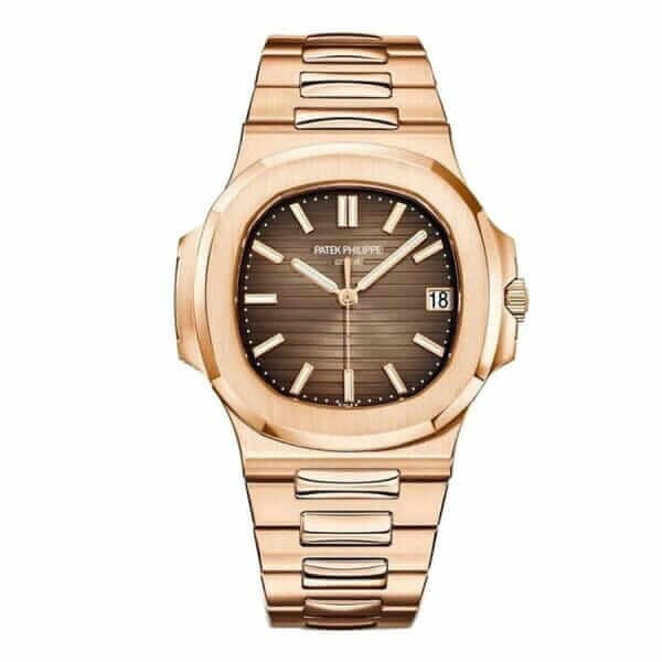 966fa1021f457e810e915cab7eebb7d2545594f46281de75e85f515347b6005e.jpg Patek Philippe Nautilus Rose Gold 5711-1R-001 with Light/Dark Brown Gradated dial - Image 1