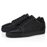 Seavaste 2 Sneakers Calf Leather, Jacquard and Spikes Black Men