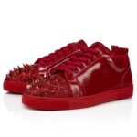 Louis Junior P Pik Pik Strass Sneakers Metallic Suede and Spikes Loubi Men