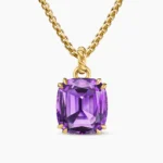 Marbella Pendant 18K Yellow Gold with Amethyst, 22mm