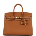 Hermès Birkin Sellier 25 Gold Epsom Gold Hardware