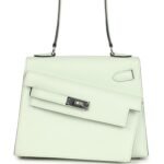 Hermès Kelly Sellier en Desordre 20 Vert Fizz Epsom Palladium Hardware