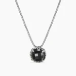 Petite Chatelaine® Necklace Sterling Silver with Black Onyx, 10mm