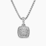 Albion® Pendant in Sterling Silver with Pave Diamonds,18mm