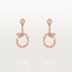 JUSTE UN CLOU EARRINGS, DOUBLE, PAVED