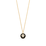 B Blossom Medallion, Yellow Gold, White Gold, Onyx And Diamonds