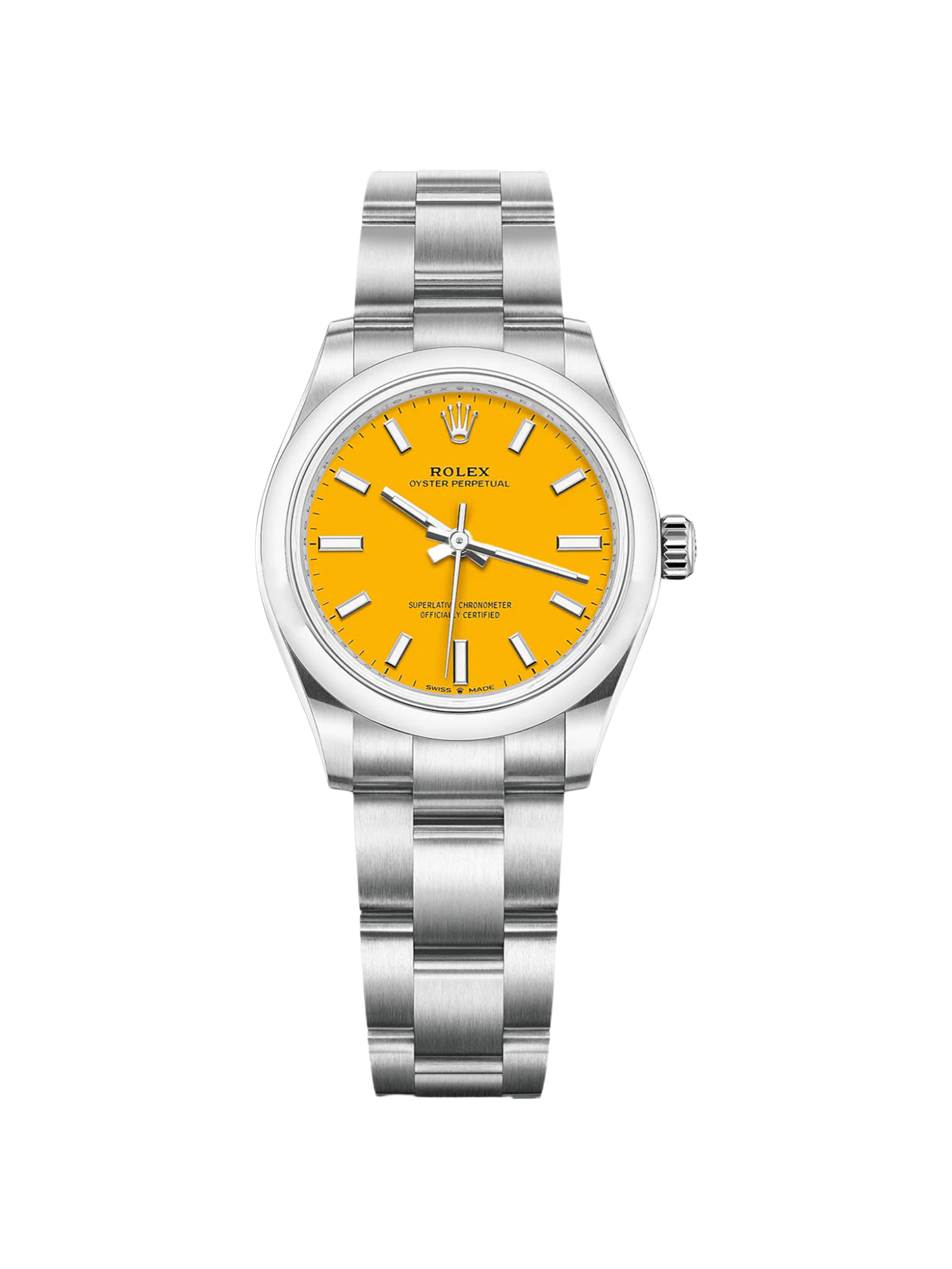 a3833698a702296110e40ea9a50c93b11843d17f4b3eed7e887a22aa0d85d016.png Rolex Oyster Perpetual 31mm 277200 Yellow Index - Image 1