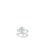 Idylle Blossom Two-Row Ring, White Gold And Diamonds