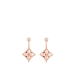 Color Blossom BB Star Ear Studs, Pink gold, pink Mother of pearl and diamonds