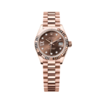 Rolex Lady-Datejust 31mm 279175 Chocolate Diamond-Set Dial President Everose Gold