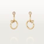 JUSTE UN CLOU EARRINGS, DOUBLE, DIAMONDS