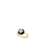 B Blossom Ring, Yellow Gold, White Gold, Onyx And Diamonds