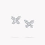 Pavé Butterfly Diamond Small Stud Earrings