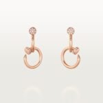 JUSTE UN CLOU EARRINGS, DOUBLE, DIAMONDS