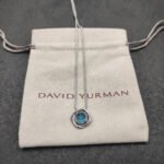 Petite Chatelaine® Necklace Sterling Silver with Blue Topaz, 10mm