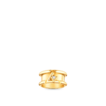 Volt One Band Ring, Yellow Gold And Diamond