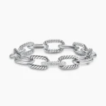 DY Madison® Chain Bracelet Sterling Silver with Diamonds