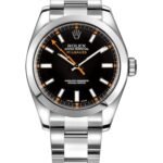 Rolex Milgauss 116400 Stainless Steel Black Dial 40mm Mens Watch