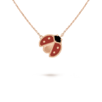 Lucky Spring pendant, open wings ladybug