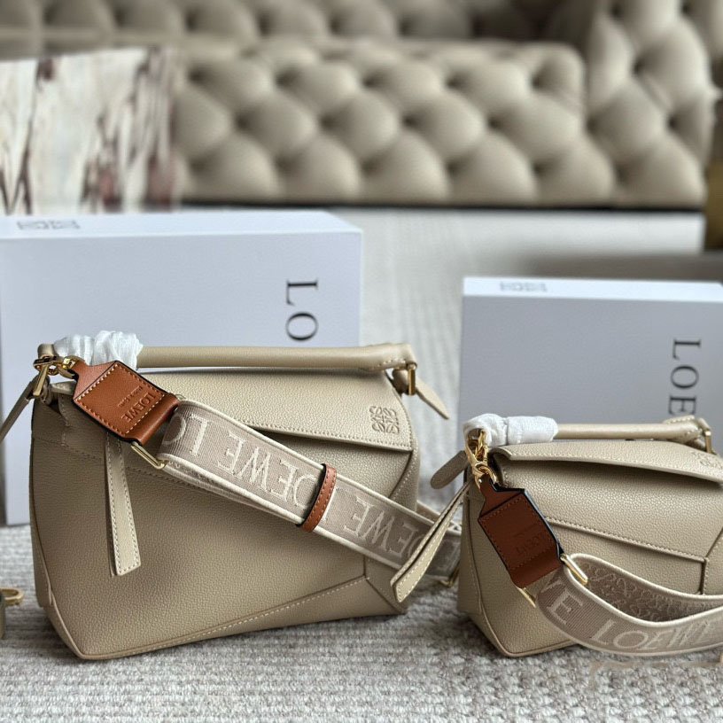 c03161ec4f7ab4f3edc1ee962002dc43-1.jpeg Puzzle bag in soft grained calfskin - Image 1