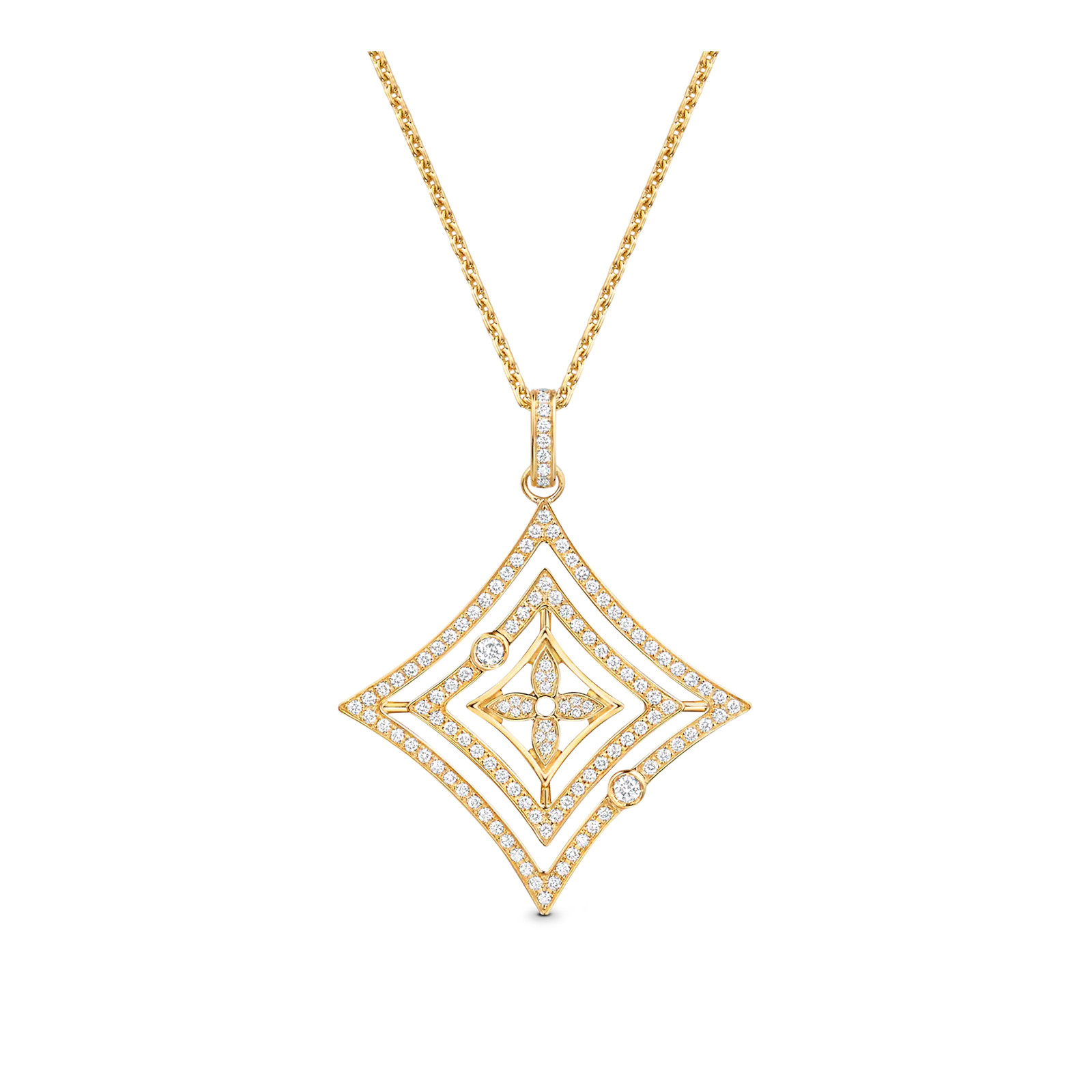 c662a2f76ce87ba04f342112ee4213be.png Idylle Blossom Medallion, Yellow Gold And Diamonds - Image 1