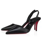 Apostropha Sling 80mm Sling Back Pumps Nappa Leather Black