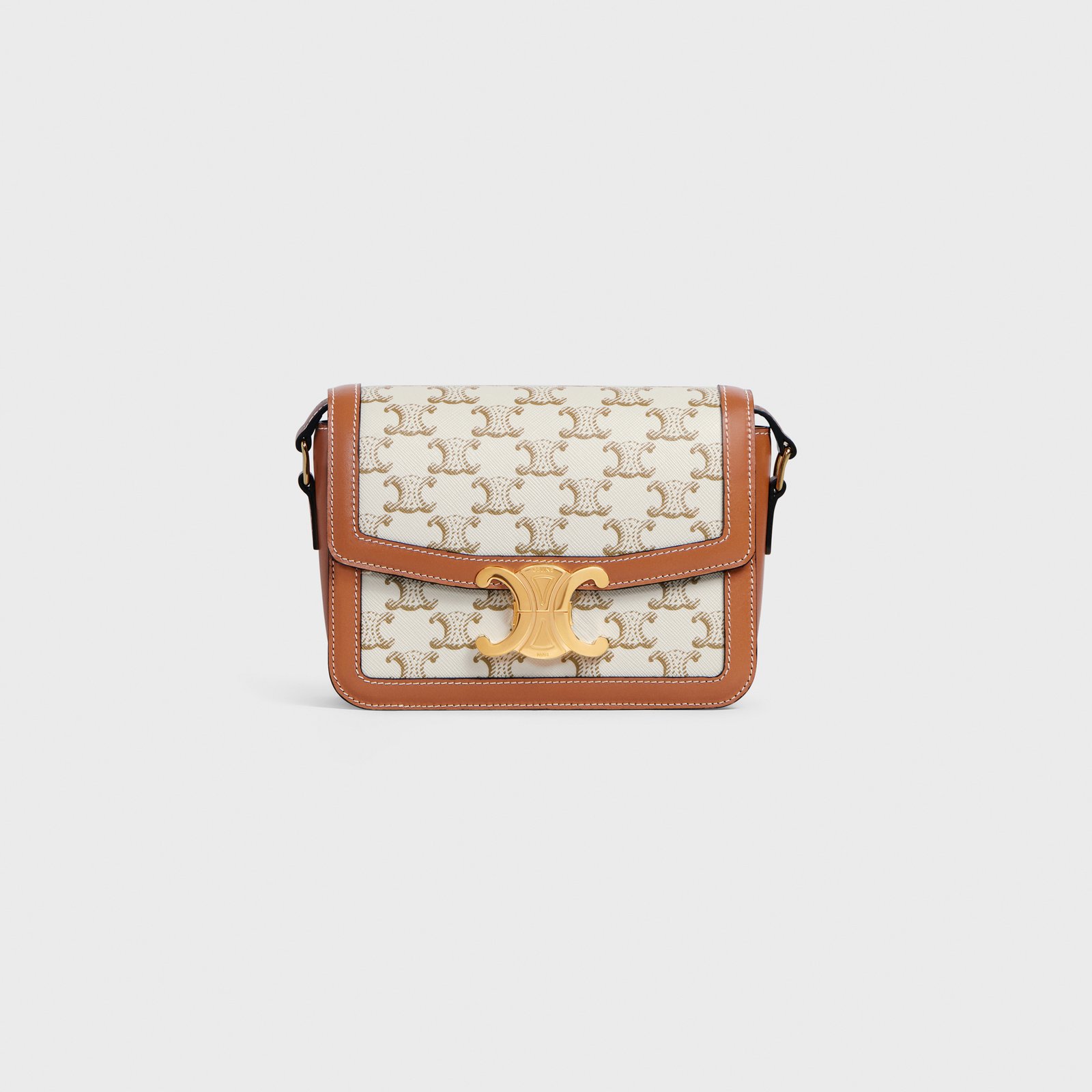 cd3e2821b7d8a4cac2ee13b4638214a9-1.jpeg TEEN TRIOMPHE BAG in Triomphe Canvas and Calfskin - Image 1