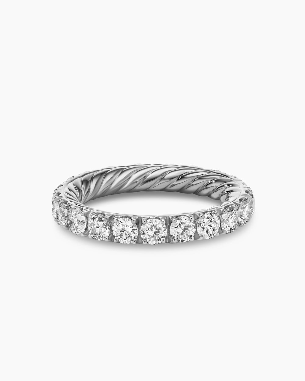 d1941cd2600e092177230a5f5a2d5138.jpeg DY Eden Eternity Band Ring Platinum with Diamonds, 3.2mm - Image 1